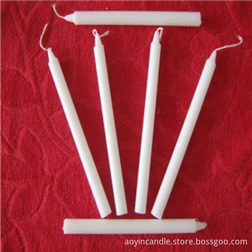 White Household Candle 10g to 100g